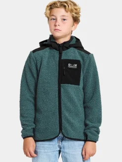 Børn Didriksons Fleecetøj-Exa Fleecetrøje, Star Blue