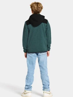 Børn Didriksons Fleecetøj-Exa Fleecetrøje, Star Blue