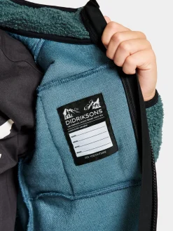 Børn Didriksons Fleecetøj-Exa Fleecetrøje, Star Blue