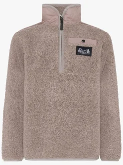 Fleecetøj|Didriksons Exa Fleecetrøje, Ash Brown Brun