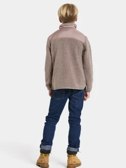 Fleecetøj|Didriksons Exa Fleecetrøje, Ash Brown Brun