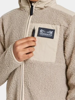 Fleecetøj|Didriksons Exa Fleecetrøje, Beach Beige