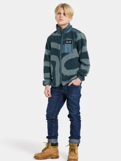 Fleecetøj|Didriksons Exa Fleecetrøje, Path L Blue Blå