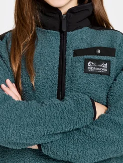 Fleecetøj|Didriksons Exa Fleecetrøje, Star blue Blå