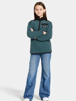 Fleecetøj|Didriksons Exa Fleecetrøje, Star blue Blå