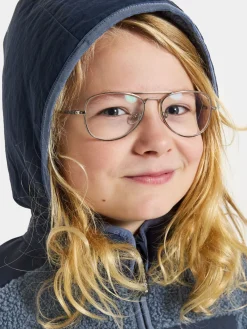 Børn Didriksons Fleecetøj-Exa Fleecetrøje, True Blue