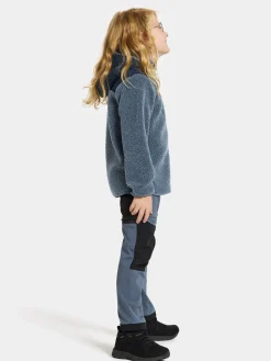 Børn Didriksons Fleecetøj-Exa Fleecetrøje, True Blue