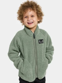 Fleecetøj|Didriksons Gibbs Fleecetrøje, Light Moss Grøn