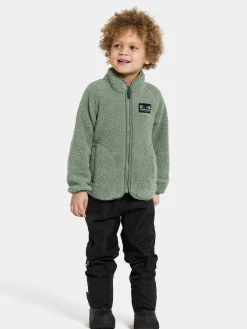 Fleecetøj|Didriksons Gibbs Fleecetrøje, Light Moss Grøn