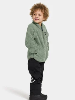 Fleecetøj|Didriksons Gibbs Fleecetrøje, Light Moss Grøn