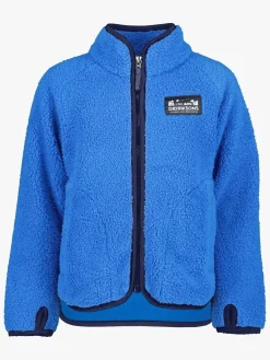 Børn Didriksons Fleecetøj-Gibbs Fleecetrøje, Caribbean Blue