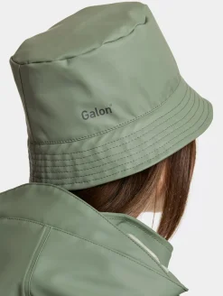 Børn Didriksons Regntøj|Tilbehør-Giga Regnhat, Light Moss