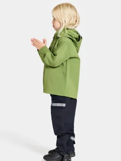 Børn Didriksons Overtøj- Hindbær Vindjakke, Algae Green