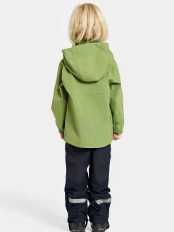 Børn Didriksons Overtøj- Hindbær Vindjakke, Algae Green