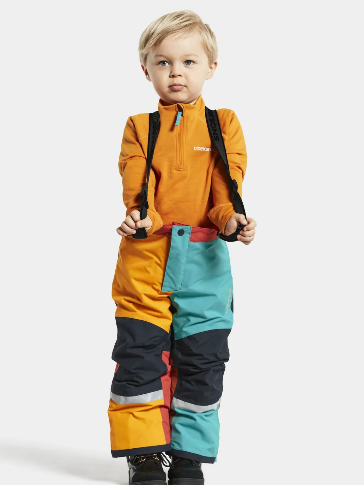 Børn Didriksons Termotøj|Vintertøj-Idre Overtræksbukser, Multicolour