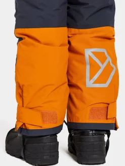 Termotøj|Vintertøj|Didriksons Idre Overtræksbukser, Orange Jam Sort/Orange