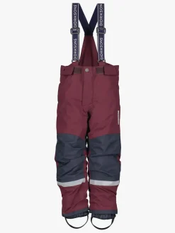 Børn Didriksons Termotøj|Vintertøj-Idre Overtræksbukser, Rusty Wine