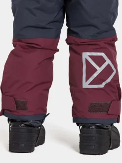 Børn Didriksons Termotøj|Vintertøj-Idre Overtræksbukser, Rusty Wine