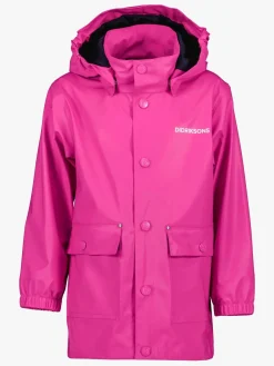 Regntøj|Didriksons Jojo Regnjakke, Plastic Pink Lyserød