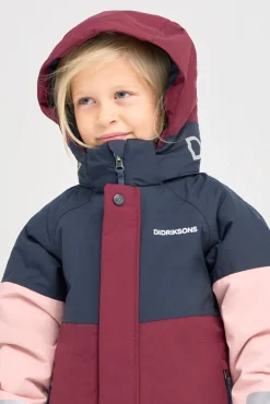 Vintertøj|Didriksons Lun Vinterjakke, Rusty Wine Rød/Lyserød/Blå