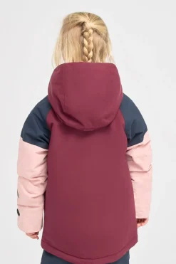 Vintertøj|Didriksons Lun Vinterjakke, Rusty Wine Rød/Lyserød/Blå