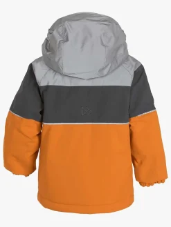 Vintertøj|Didriksons Lux Vinterjakke, Burnt Glow Orange/Grå