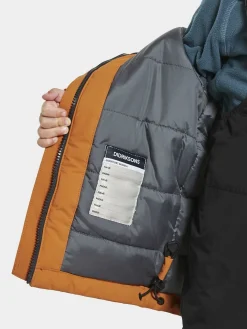 Vintertøj|Didriksons Lux Vinterjakke, Burnt Glow Orange/Grå