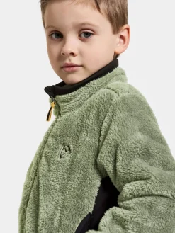 Fleecetøj|Didriksons Mejram Fleecetrøje, Light Moss Grøn