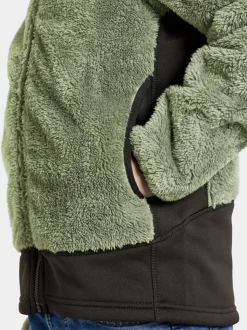 Fleecetøj|Didriksons Mejram Fleecetrøje, Light Moss Grøn