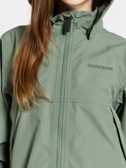 Overtøj|Didriksons Meliss Skaljakke, Light Moss
