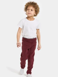 Børn Didriksons Fleecetøj-Monte Fleecebukser, Anemon Red