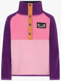 Børn Didriksons Fleecetøj-Monte Fleecetrøje, Light Heather Pink