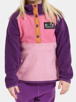 Børn Didriksons Fleecetøj-Monte Fleecetrøje, Light Heather Pink