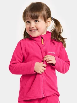 Fleecetøj|Didriksons Monte Fleecetrøje, True Pink Lyserød