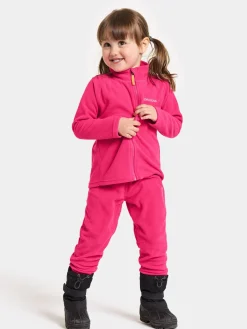 Fleecetøj|Didriksons Monte Fleecetrøje, True Pink Lyserød