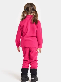 Fleecetøj|Didriksons Monte Fleecetrøje, True Pink Lyserød