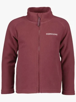 Børn Didriksons Fleecetøj-Monte Fleecetrøje, Rusty Wine