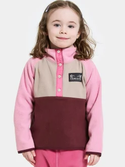 Børn Didriksons Fleecetøj-Monte Fleecetrøje, Anemon Red