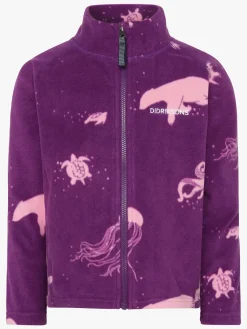 Fleecetøj|Didriksons Monte Fleecetrøje, Winter Ocean Purple Lilla