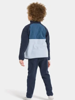 Børn Didriksons Fleecetøj-Monte Fleecetrøje, Cloud Blue