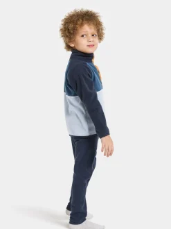 Børn Didriksons Fleecetøj-Monte Fleecetrøje, Cloud Blue