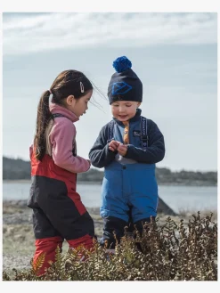Børn Didriksons Fleecetøj-Monte Fleecetrøje, Cloud Blue