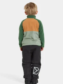 Børn Didriksons Fleecetøj-Monte Fleecetrøje, Light Moss