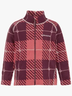 Børn Didriksons Fleecetøj-Monte Fleecetrøje, Termos Rusty Wine