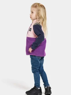 Fleecetøj|Didriksons Monte Fleecetrøje, Royal Purple Lilla/Lyserød/Blå