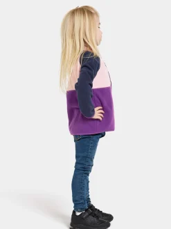 Fleecetøj|Didriksons Monte Fleecetrøje, Royal Purple Lilla/Lyserød/Blå