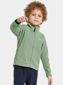 Fleecetøj|Didriksons Monte Fleecetrøje, Light Moss Grøn