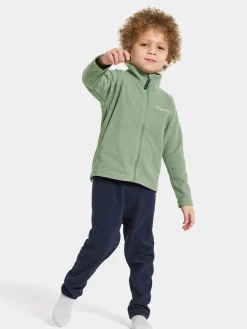 Fleecetøj|Didriksons Monte Fleecetrøje, Light Moss Grøn