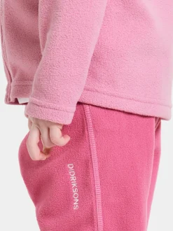 Fleecetøj|Didriksons Monte Fleecetrøje, Light Heather Pink Lyserød