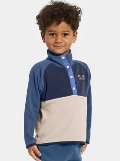 Fleecetøj|Didriksons Monte Fleecetrøje, Beach Beige Beige/Blå